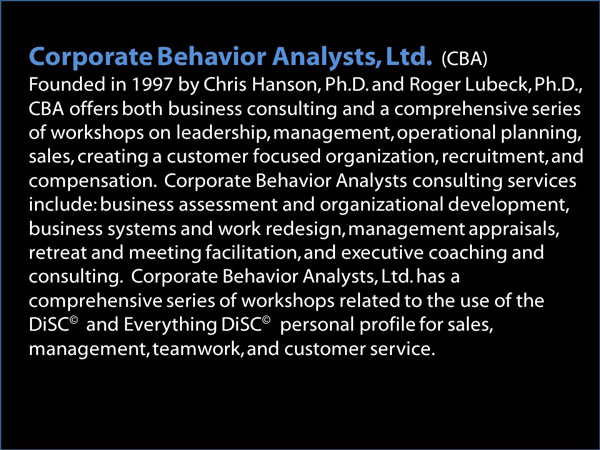Links to CBA Services and Features